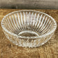 Elegant heavy clear crystal bowl - entryway dish - shelf decor - salt cellar - trinket dish - key dish - candy dish - table centerpiece