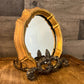 Vintage small gold frame mirror