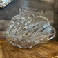 Lenox crystal Island Breeze pattern oval scallop rim bowl