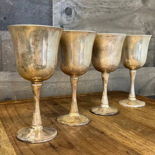 Vintage Salem silverplate goblets - set of 4