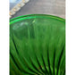 Vintage emerald green Inarco spiral rib vase - made in the USA