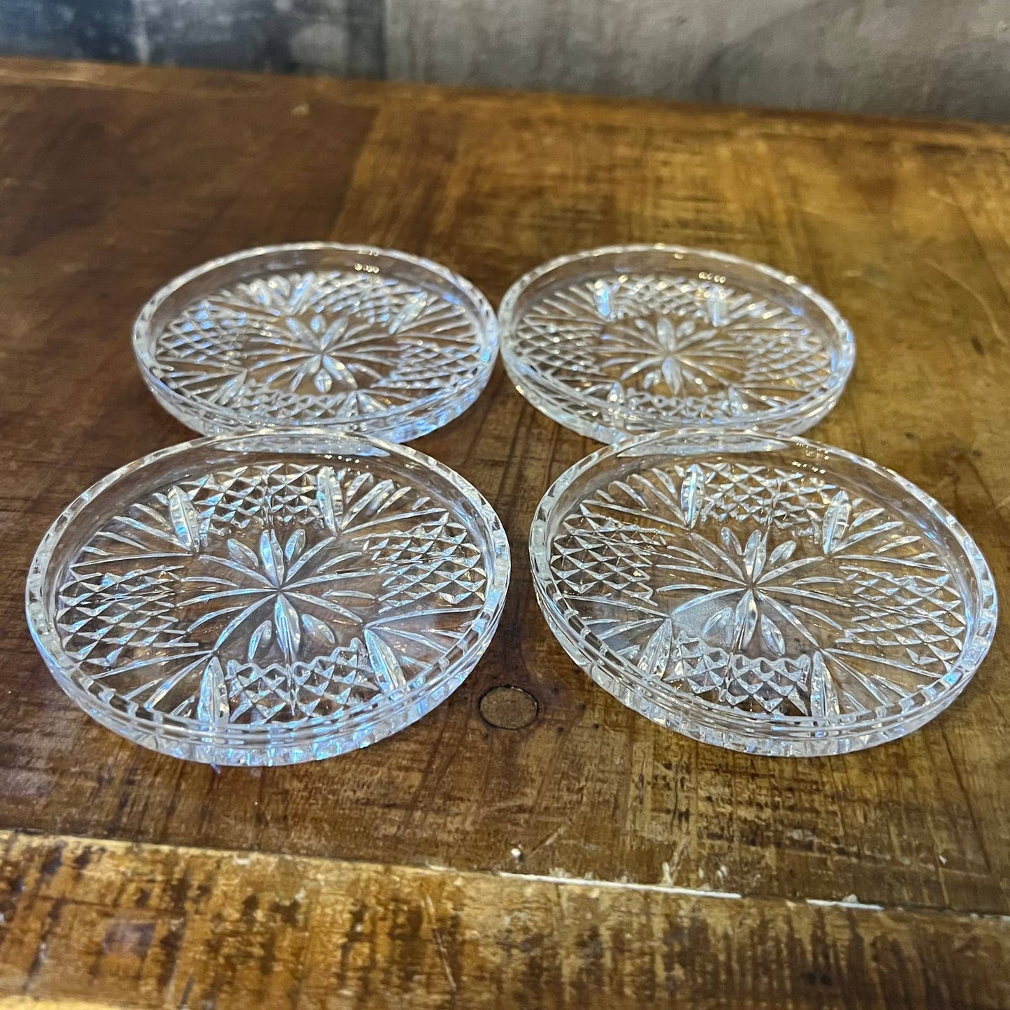 Fostoria Crystal Le 04 coasters - set of 4