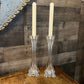 Lenox Crystal ovation devotion candlestick holder pair