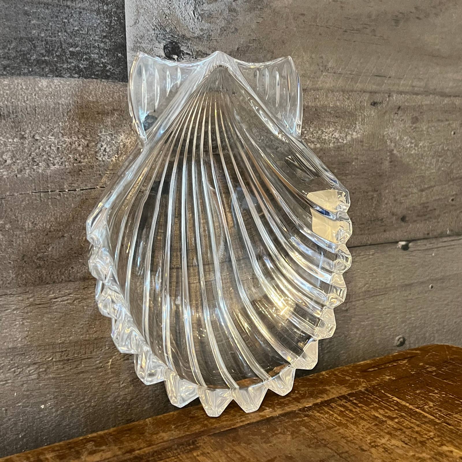 Waterford crystal nautical seashell bowl