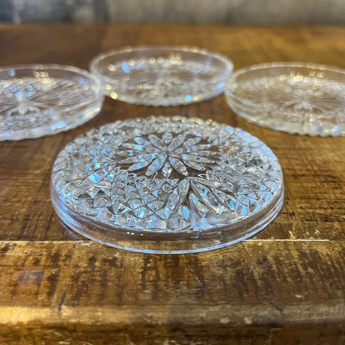 Fostoria Crystal Le 04 coasters - set of 4